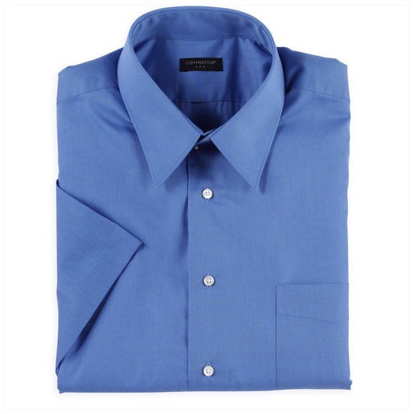 Covington Other - Covington Mens Blue Short Sleeve Button Down Shirt